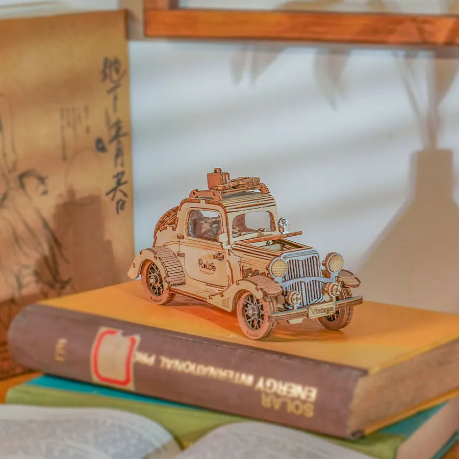 Vintage Car | 3d wooden puzzle | Holz Wunder - Holz Wunder