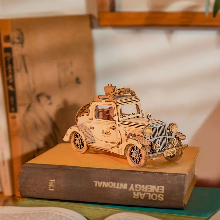 Vintage Car | 3d wooden puzzle | Holz Wunder - Holz Wunder