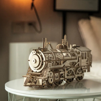 Locomotive 3D Wooden Puzzle Model lk701 - Holz Wunder