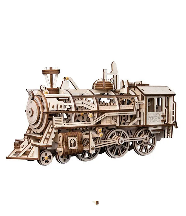 Locomotive 3D Wooden Puzzle Model lk701 - Holz Wunder